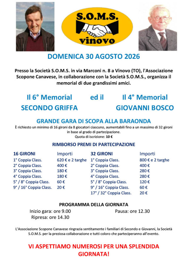 Locandina Gara Scopa 2026