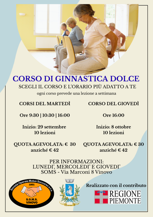 corso di ginnastica dolce